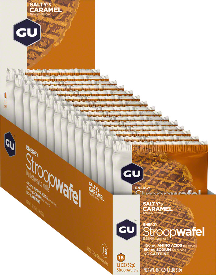 GU Energy Stroopwafel Salty's Caramel Box of 16