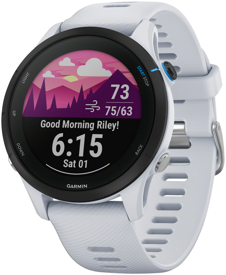Garmin Forerunner 255 Music GPS Smartwatch - 45.6mm, Whitestone






