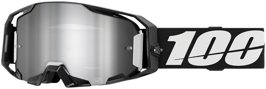 100% ARmatic Goggles - Black, Mirror Silver Flash Lens