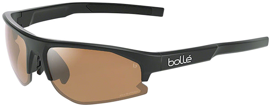 Bolle BOLT 2.0 S Sunglasses - Matte Black, Phantom Brown Gun Photochromic Lenses