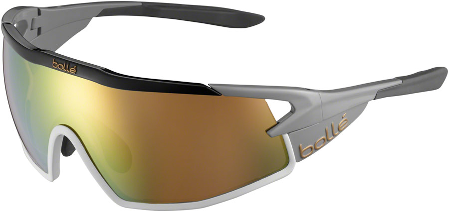 Bolle B-ROCK PRO Sunglasses - Shiny Black, Brown Gold Lenses