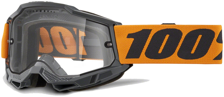 100% Accuri 2 Enduro MTB Goggles - Orange/Clear






