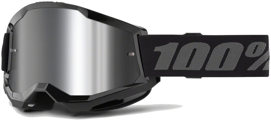 100% Strata 2 Goggles - Black/Mirror






