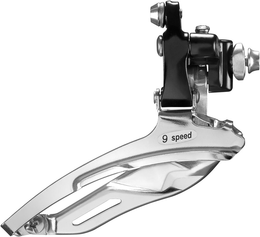 microSHIFT R539 Front Derailleur - 9-Speed, Triple for 52/42/30t, Braze On, Shimano Compatible, Black