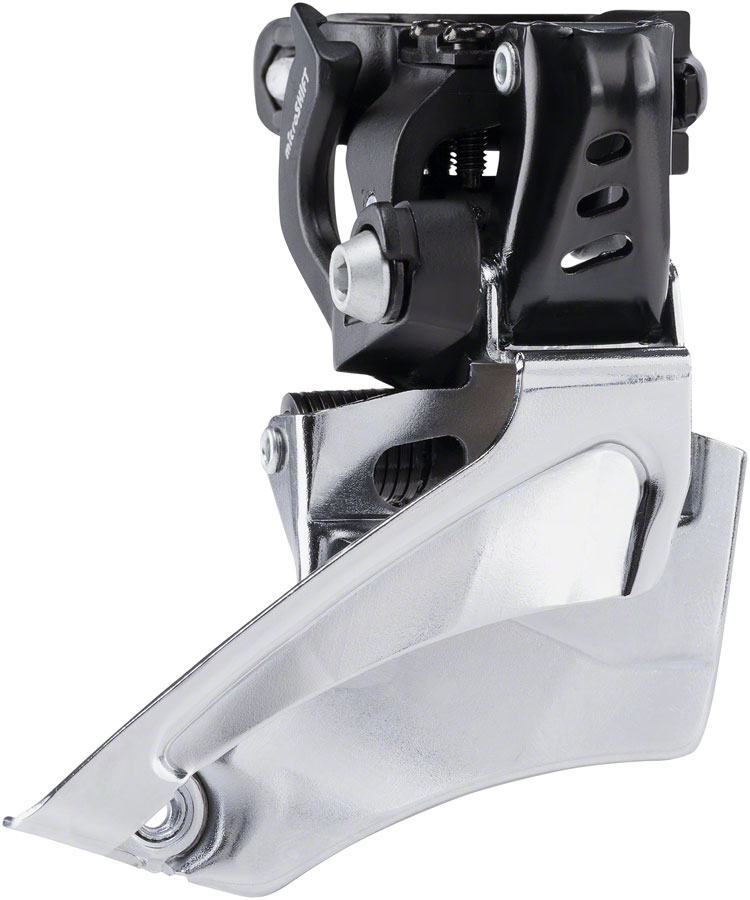 microSHIFT MarvoLT Trekking Front Derailleur - 8-Speed Double, 48t Max, Mid-Mount Band Clamp, Shimano Compatible 