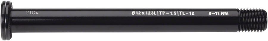 WHISKY No.9 Thru Bolt - 12mm, 123mm, P1.5, TL12, Black 