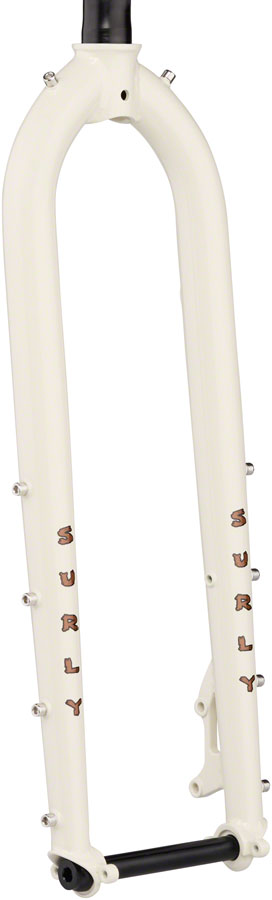 Surly Dinner Fork - 27.5", 15x110mm Thru-Axle, 1-1/8" Straight Steerer, 485mm Axle To Crown, Steel, Snow Mold