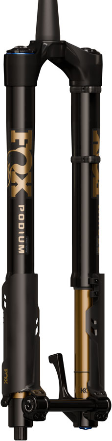 FOX Factory Podium Inverted Suspension Fork - 29", 170 mm, 20TA x 110 mm, 44mm Offset, GRIP X2, 68HT Crown, Black/Podium Gold