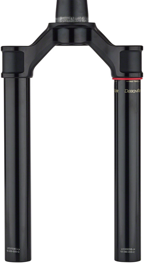 RockShox Crown/Steerer/Uppertube - Debonair 29 Boost 44 Offset Aluminum Taper Black Ano SID SL Ultimate, 32mm, 100-110mm - D1 (2024+) (5%Off)