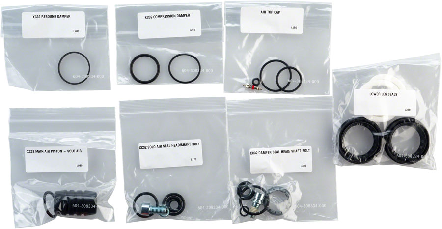 RockShox Full Service Kit for XC32 Solo Air/Recon Silver B1 (includes solo air and damper seals and hardware) (15%Off)