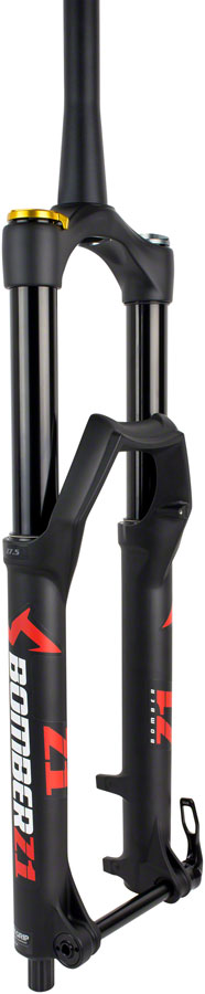 Marzocchi Bomber Z1 Suspension Fork - 27.5", 170 mm, 15 x110 mm, 44 mm Offset, Matte Black, GRIP, Sweep Adjust 