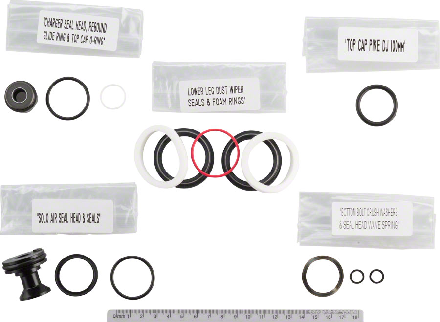 RockShox Fork Service Kit - 200 Hour/1 Year, Pike/Pike DJ Solo Air A1 (2015-2017) (10%Off)