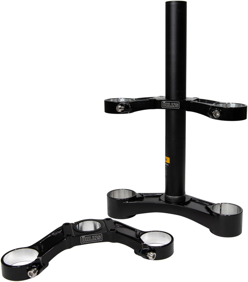 Ohlins DH38 Suspension Fork Crownset - 54mm Offset, Flat and Riser Upper Crowns, Includes Fork Bumpers