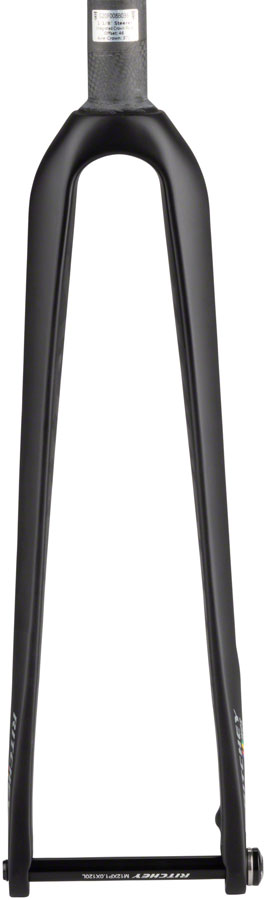 Ritchey WCS Carbon Road Disc Fork - 1-1/8", 46mm Rake, Flat Mount , 12mm Thru x 100mm, Black 