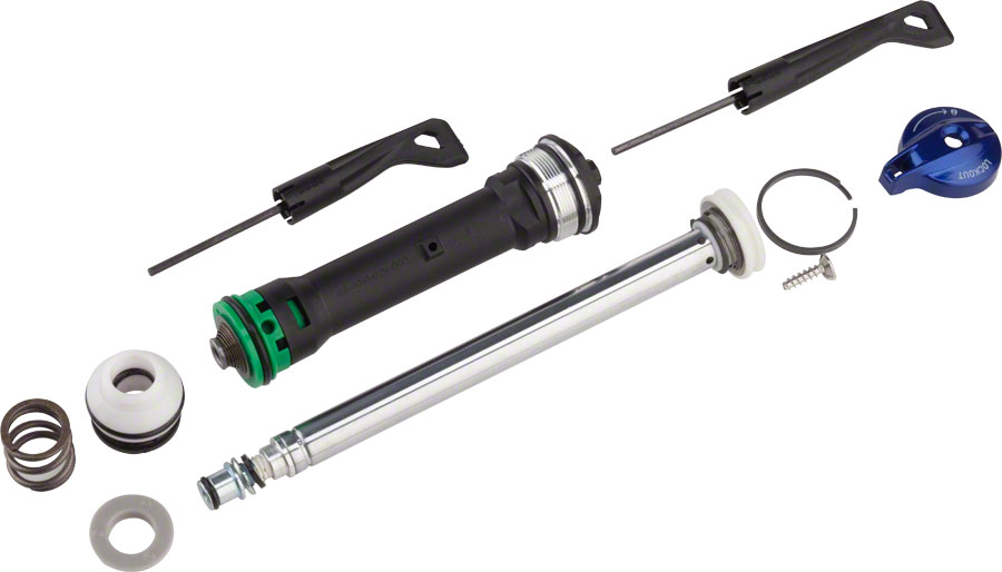 RockShox TurnKey Damper Internals, Right, TK 26/29 100 - XC30 A1-A3/30 Silver, Crown Adjust, A1 
