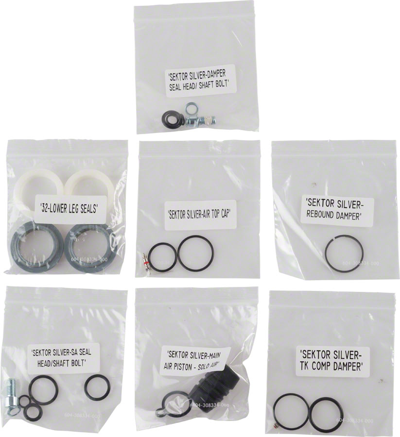 RockShox Fork Service Kit, Full: Sektor Silver, Solo Air, A1 