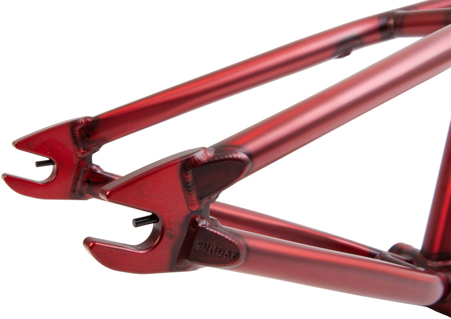 Sunday Darkwave BMX Frame 20.75" TT, Matte Translucent Red