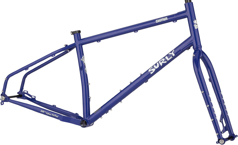 Surly Grappler Frameset - 27.5, Steel, Subterranean Homesick Blue, X-Small 
