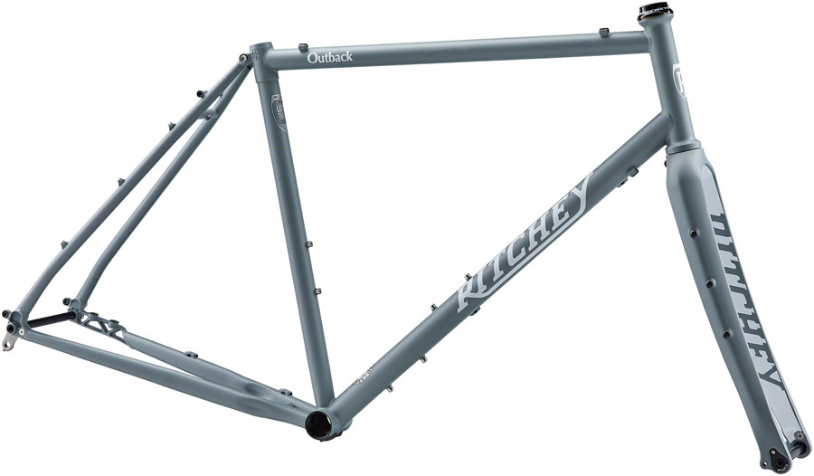 Ritchey Outback Frameset - 700c/650b, Steel, Granite and Snow, Medium