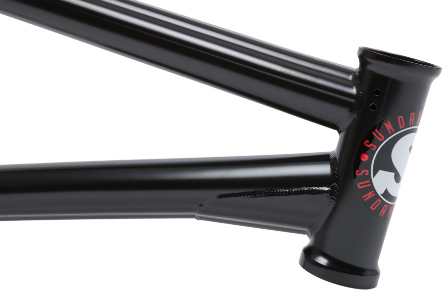 Sunday Soundwave BMX Frame 20.75" TT, Rustproof Black with White/Red