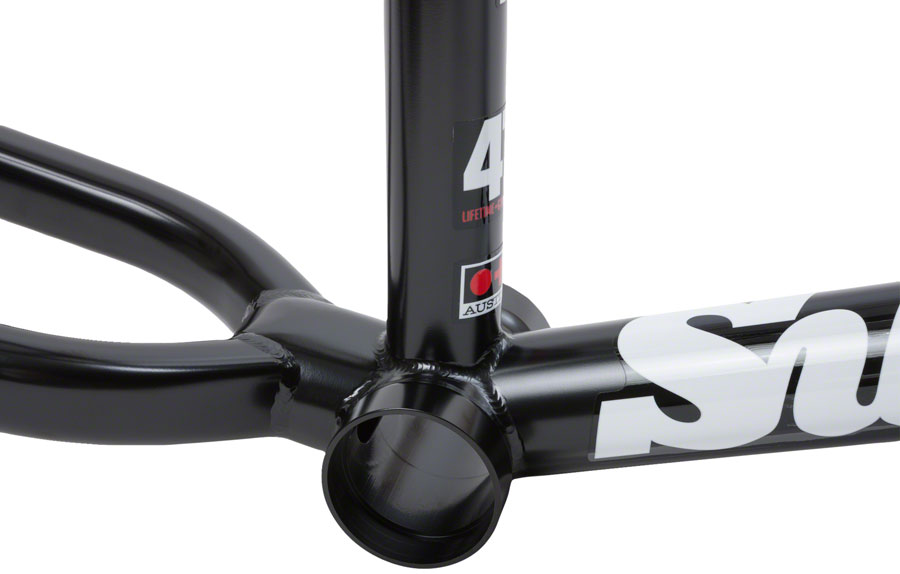 Sunday Soundwave BMX Frame 20.75" TT, Rustproof Black with White/Red