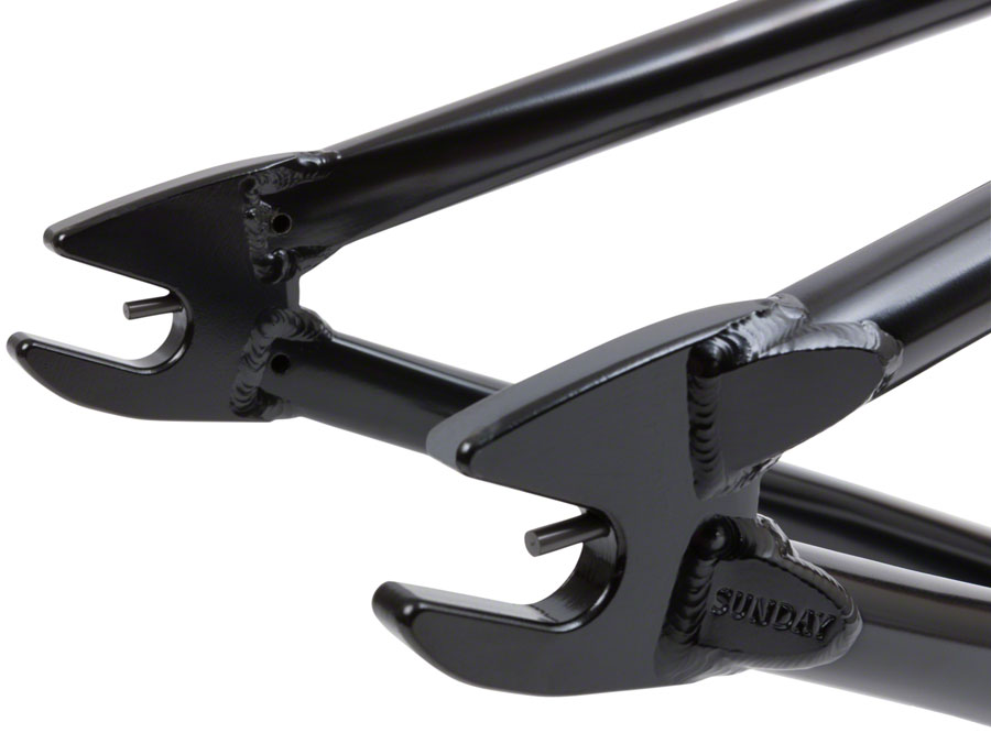 Sunday Soundwave BMX Frame 20.75" TT, Rustproof Black with White/Red
