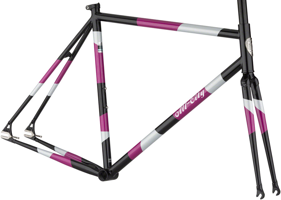 All-City Big Block Frameset - 700c, Steel, Midnight/Frost/Violet, 49cm






