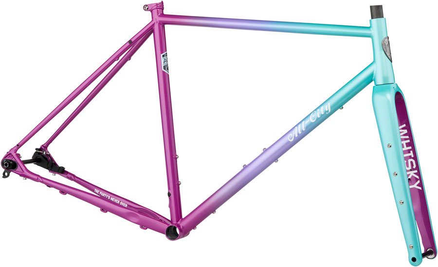 All-City Cosmic Stallion Frameset - 650b/700c , Steel, Mermaid Fade, 55cm 