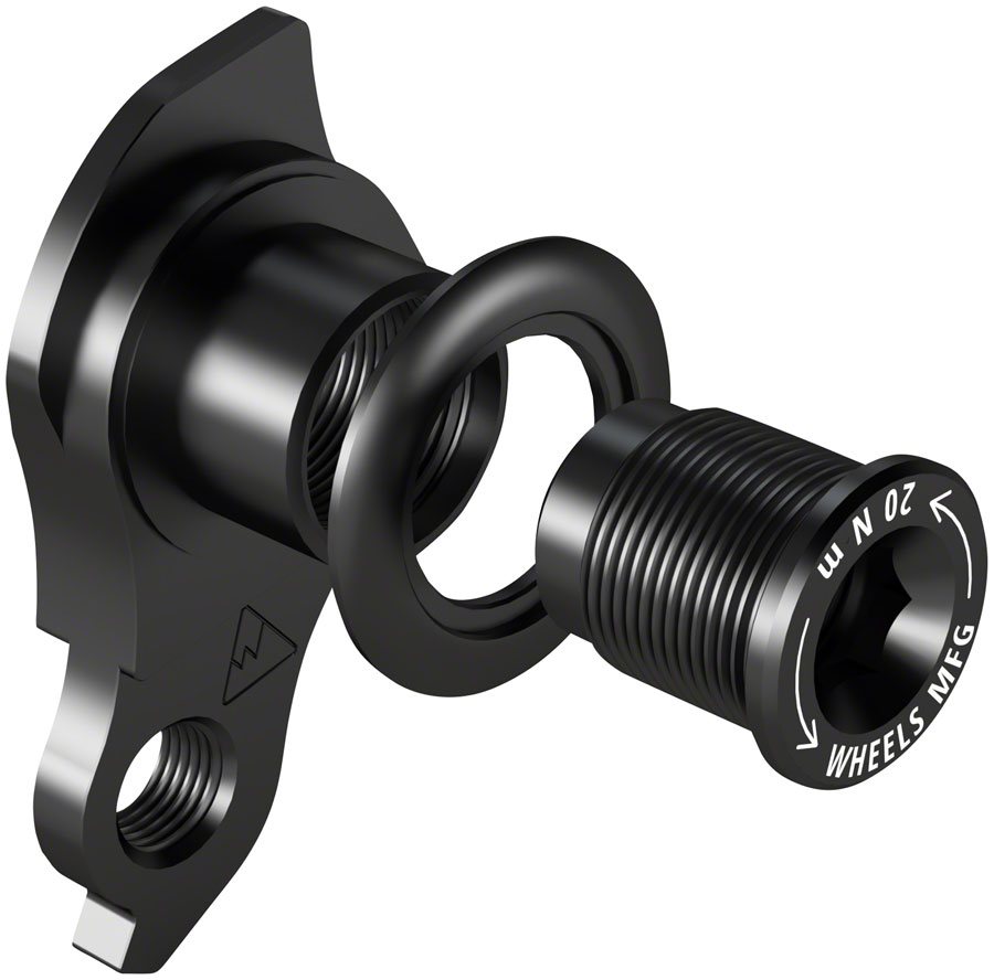 Wheels Manufacturing Universal Derailleur Hanger - 487, For Trek ABP MTB Frames designed to accept SRAM UDH, Black 
