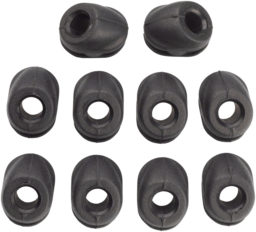 Jagwire Frame Plug Refill Bag - Fits 4mm Housing with Angled Entry and 8.0mm Round Frame Port, Bag/10 Plugs 