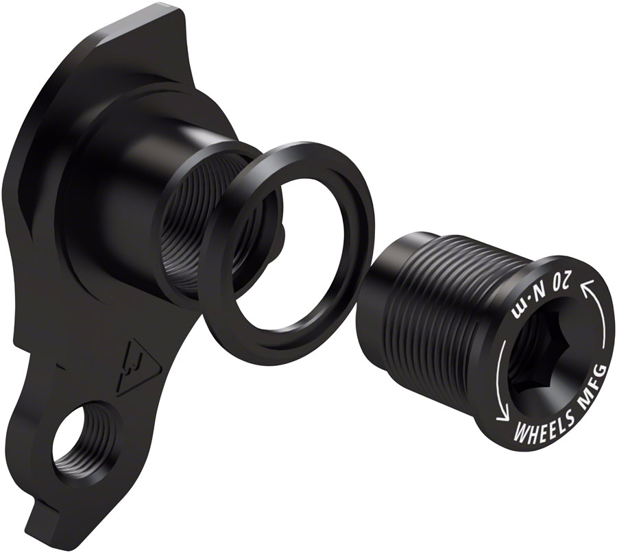 Wheels Manufacturing Universal Derailleur Hanger - 404-02, For Frames designed to accept SRAM UDH, Black 