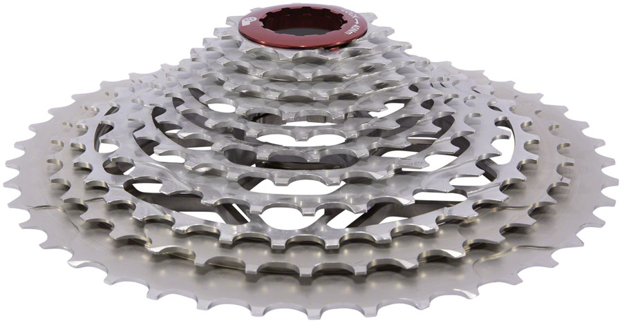 Prestacycle UniBlock PRO Gravel Cassette - 11-Speed, For HG 11 Freehub, 11-42, Silver 