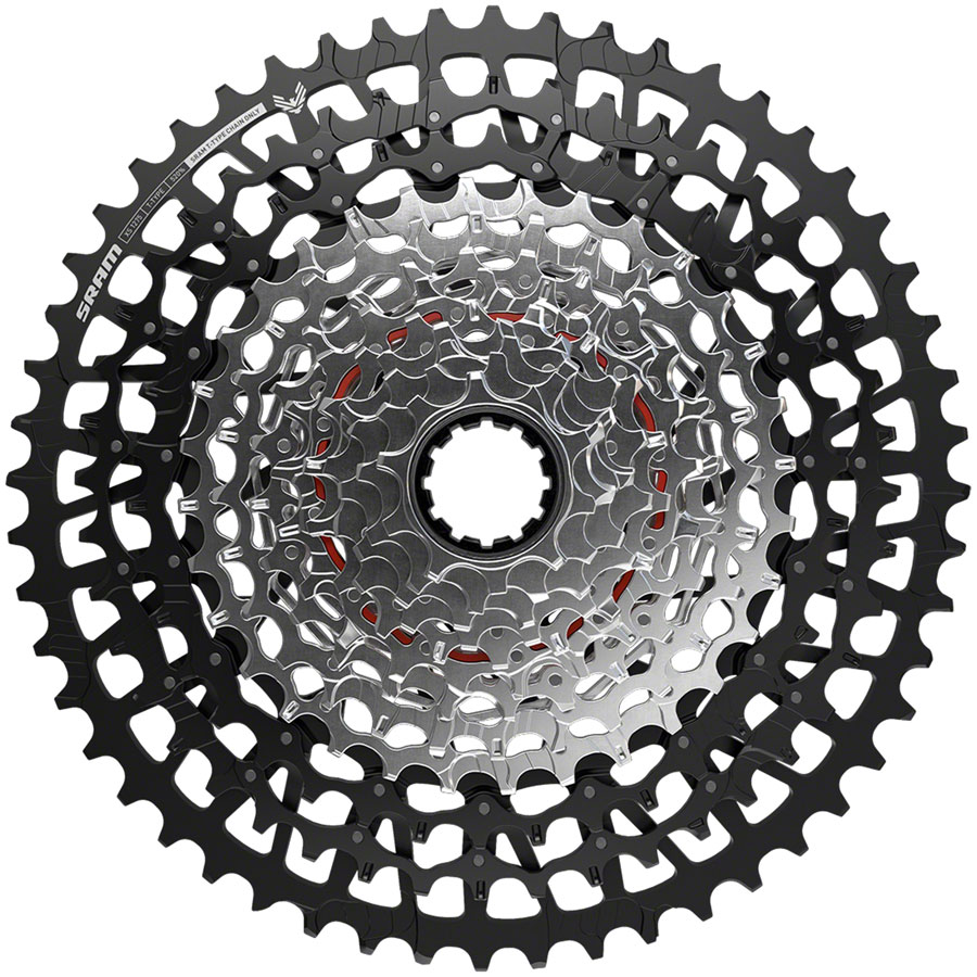 SRAM GX Eagle T-Type XS-1275 Cassette - 12-Speed, 10-52t, For XD Driver, Black/Silver