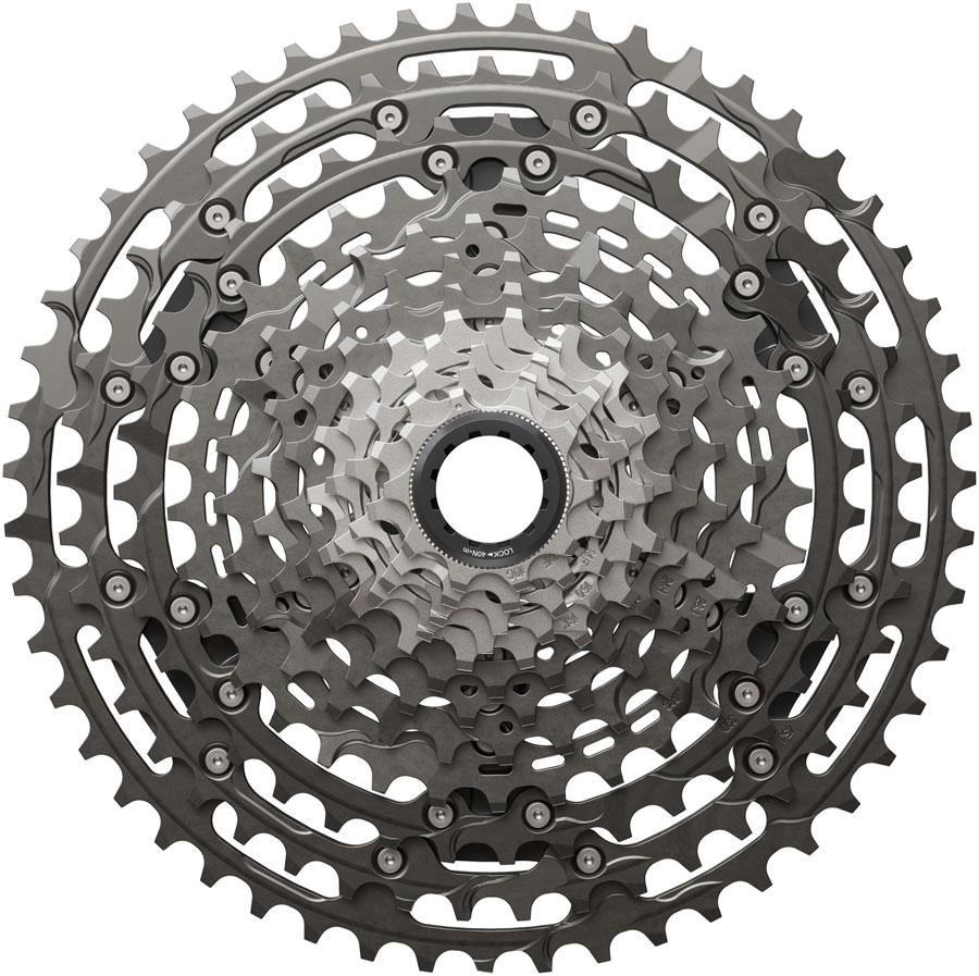 Shimano XTR CS-M9200-12 Cassette - 12-Speed, 10-51t, Hyperglide+, Micro Spline, Gray