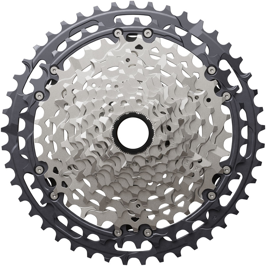 Shimano Deore XT CS-M8200-12 Cassette - 12-Speed, 9-45t, Hyperglide+, Micro Spline, Gray/Silver