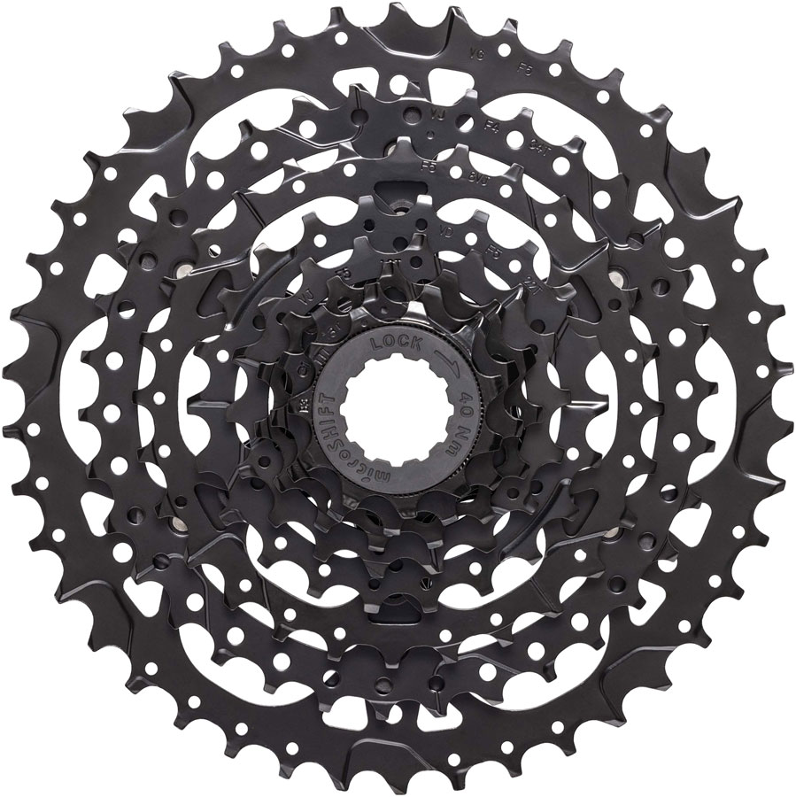 microSHIFT H07 Cassette - 7-Speed, 12-40t, Standard HG, ED Black Finish