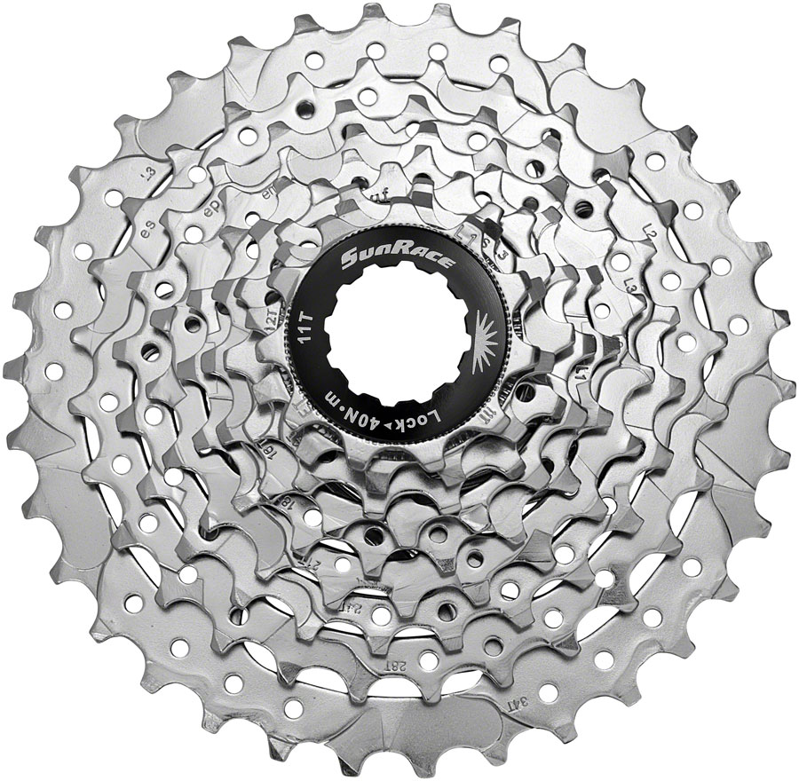 SunRace M96 Cassette - 9-Speed, 11-34t, Nickel
