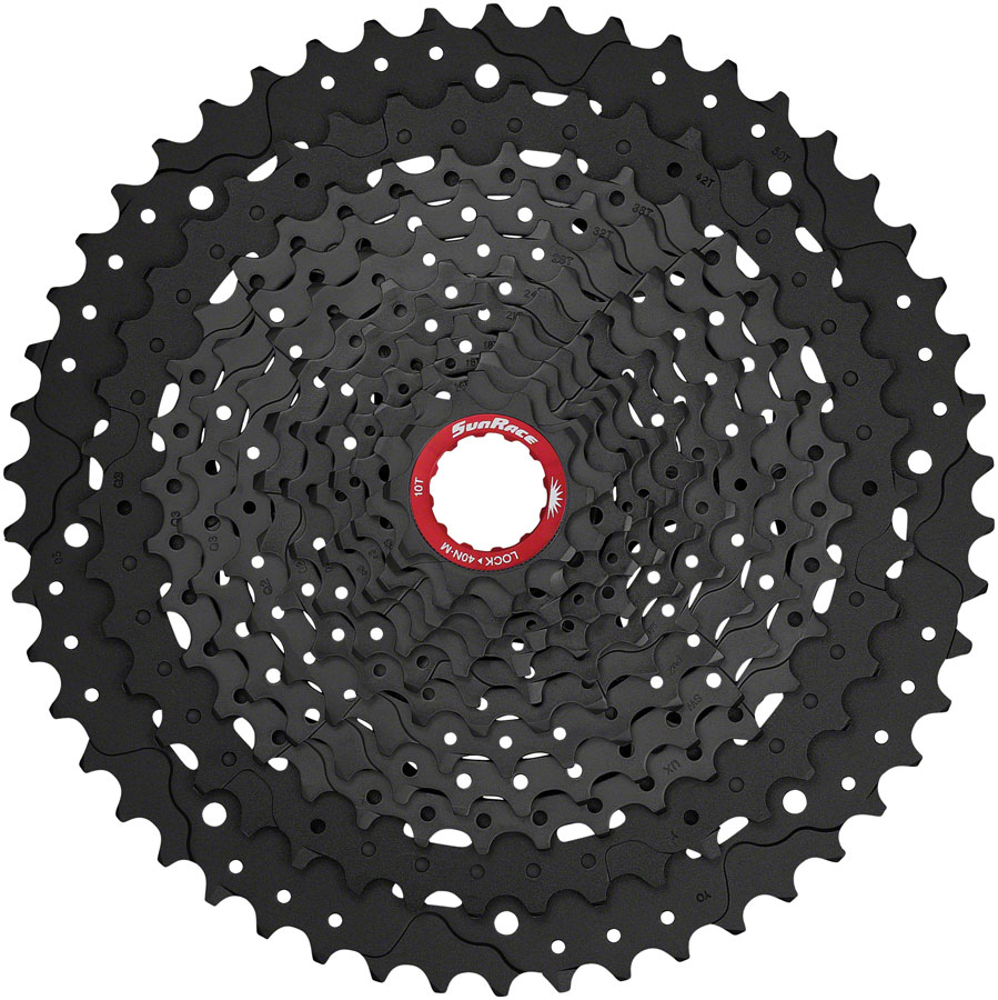 SunRace MZ91X Cassette - 12-Speed, 10-50t, Black Chrome, For XD Driver Body 