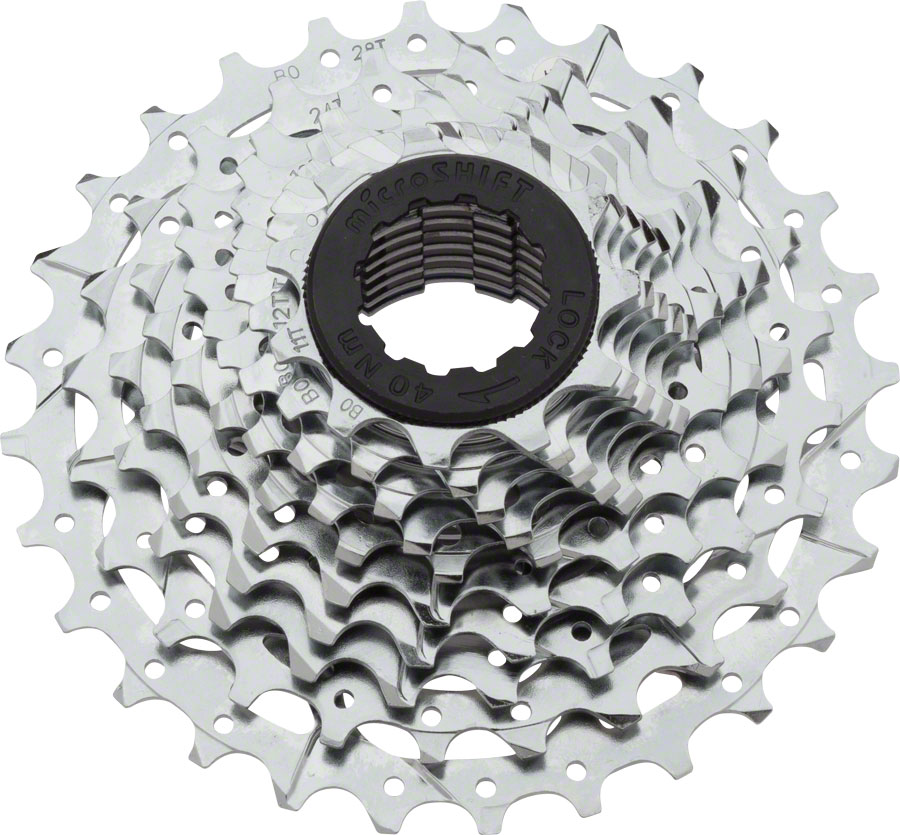 microSHIFT H10 Cassette - 10 Speed, 11-28t, Silver, Chrome Plated 