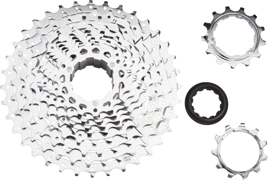microSHIFT H10 Cassette - 10 Speed, 11-36t, Silver, Chrome Plated 