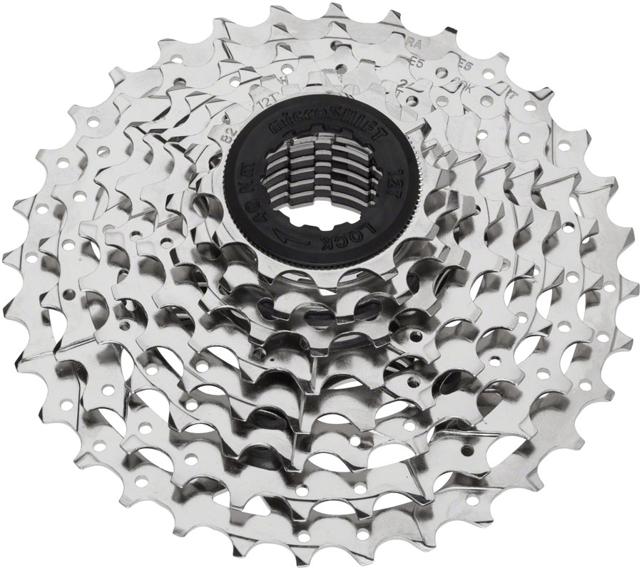 microSHIFT H08 Cassette - 8 Speed, 11-32t, Silver, Nickel Plated 