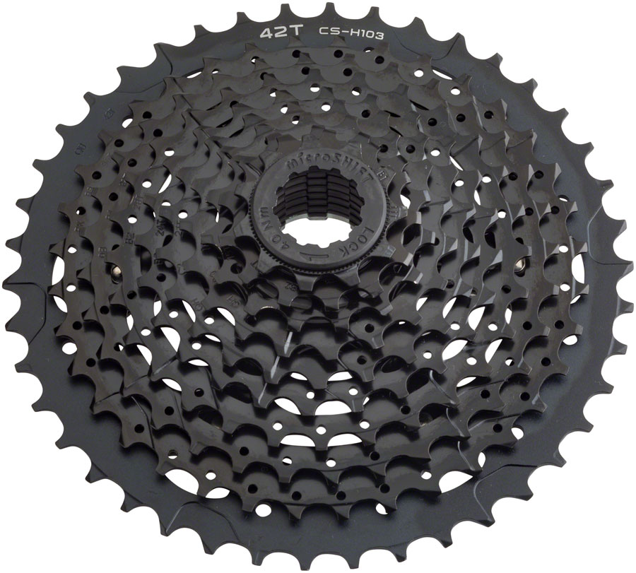 microSHIFT H10 Cassette - 10 Speed, 11-42t, Black 