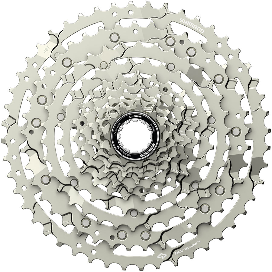 Shimano CUES CS-LG400-10 Cassette - 10-Speed, 11-48t, LINKGLIDE, Silver