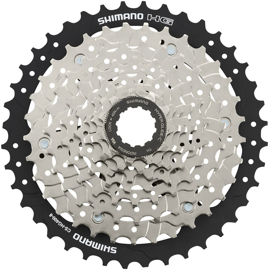 Shimano CS-HG400-8 Cassette - 8 Speed, 11-45t, Silver