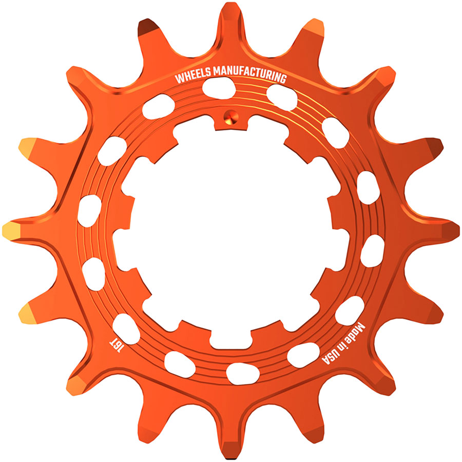 Wheels Manufacturing SOLO HG Cog - 16t, Fits SOLO-HG Kits, Orange