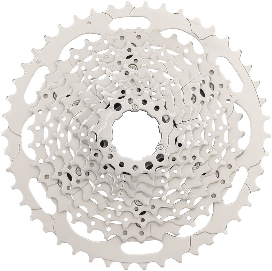 Shimano Deore CS-M4100-10 Cassette - 10-Speed, 11-46t, Silver 