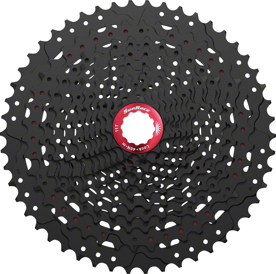 SunRace MX8 Cassette - 11 Speed, 11-50t, Black 
