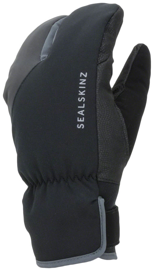 SealSkinz Barwick Xtreme Split Finger Gloves - Black/Gray, Full Finger, Medium