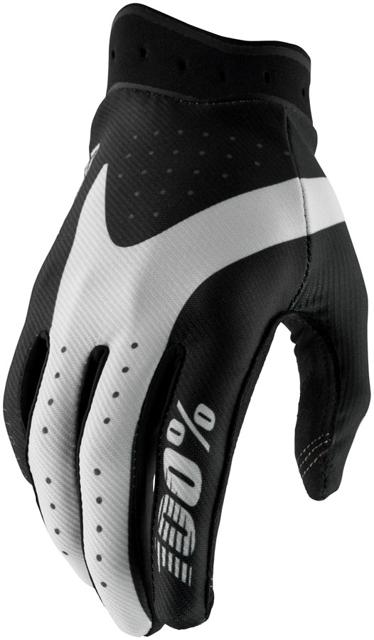 100% Itrack Gloves - Black, Large