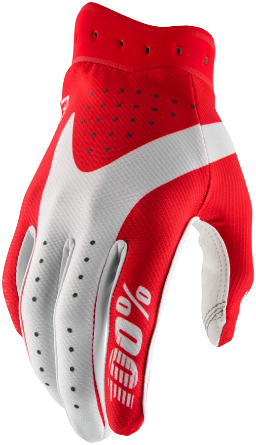 100% Itrack Gloves - Red, Small
